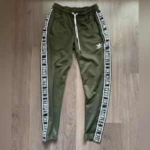 Adidas Olive Green Jogger Pants